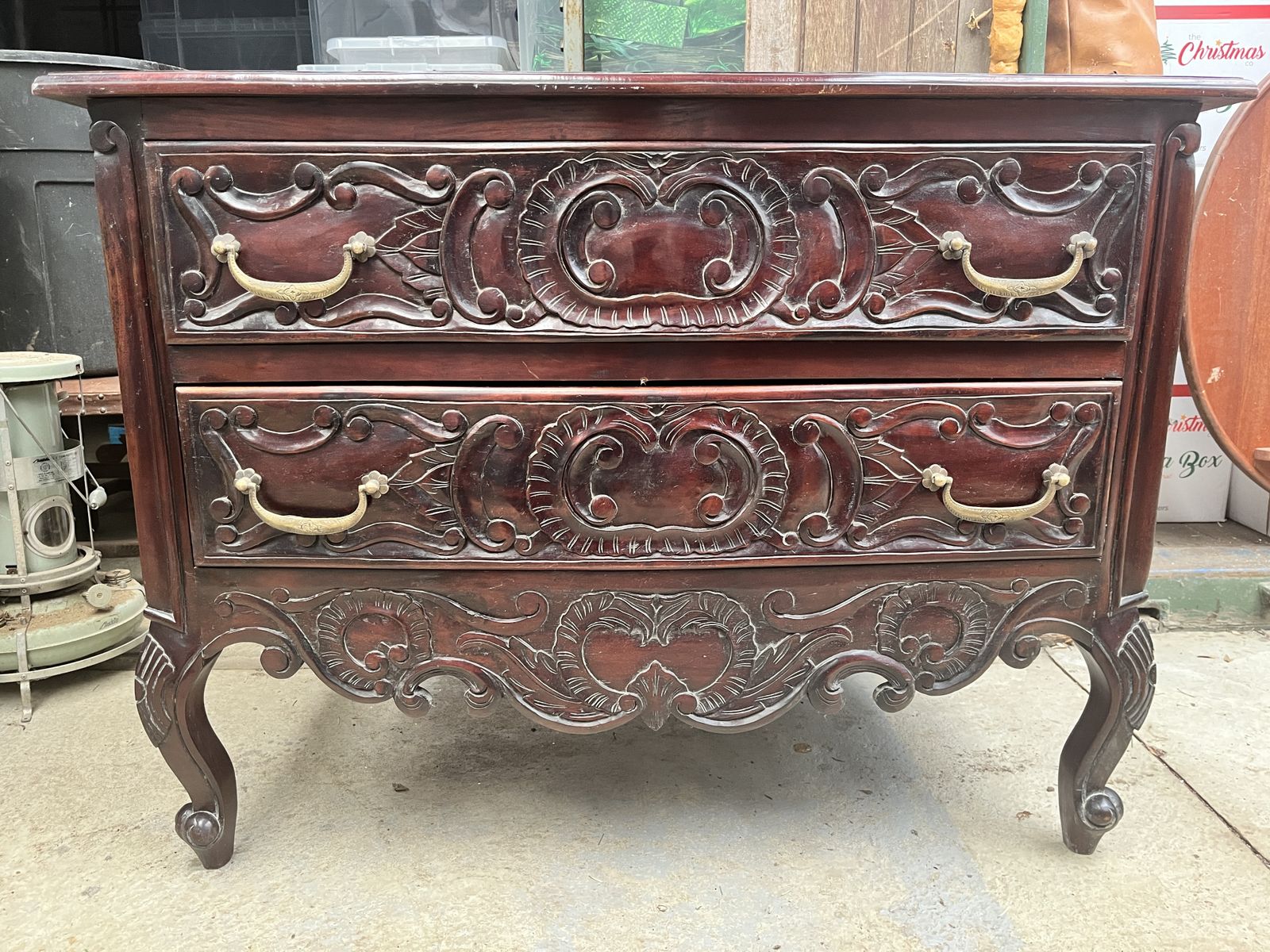 Heavily Carved Chest Of Drawers photo buy