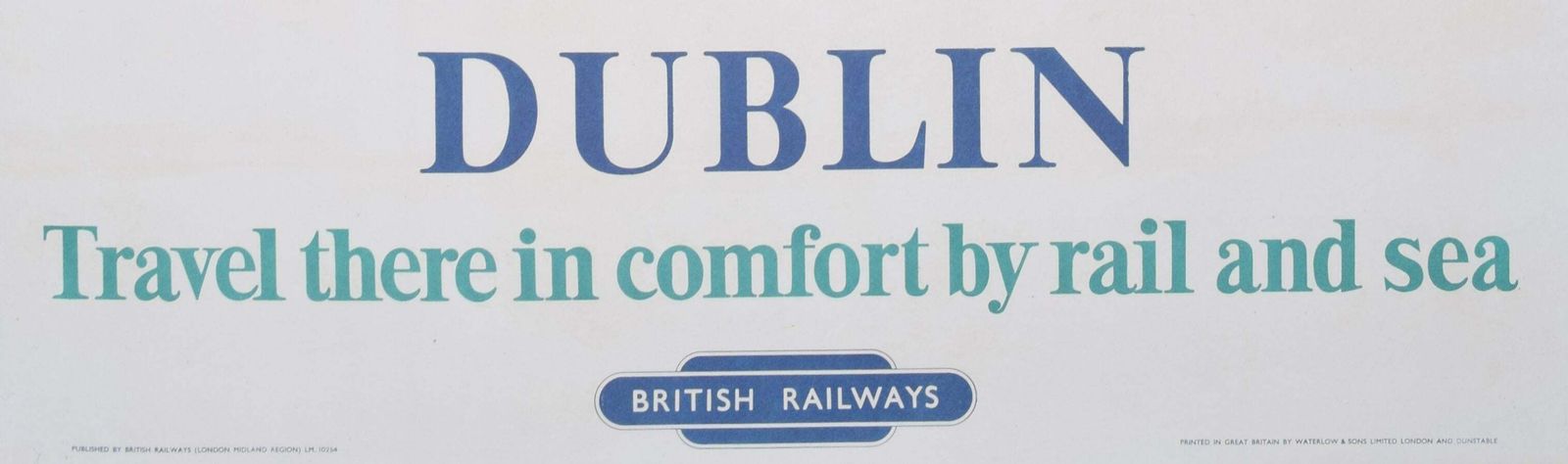 photo furniture Kerry Lee Dublin Original Vintage British Railways Poster By Kerry Lee 1953