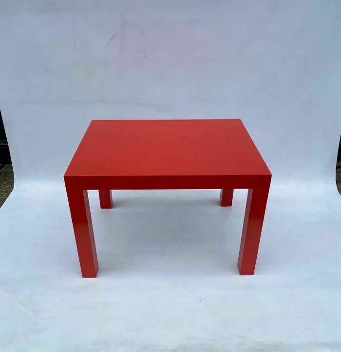 Milo Baughman For Thayer Coggin Formica Red Side Or Coffee Table 1960s Mid Century photo for sale