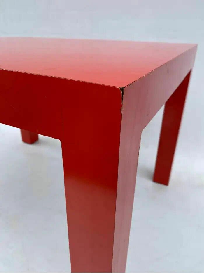 890.0 Milo Baughman For Thayer Coggin Formica Red Side Or Coffee Table 1960s Mid Century photo