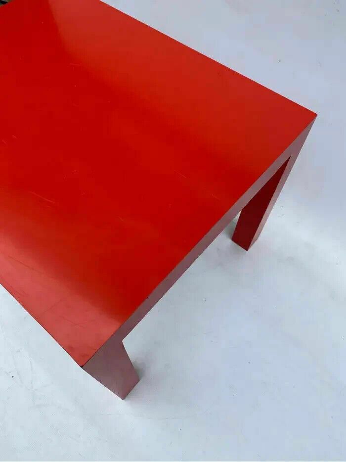 photo furniture Milo Baughman For Thayer Coggin Formica Red Side Or Coffee Table 1960s Mid Century