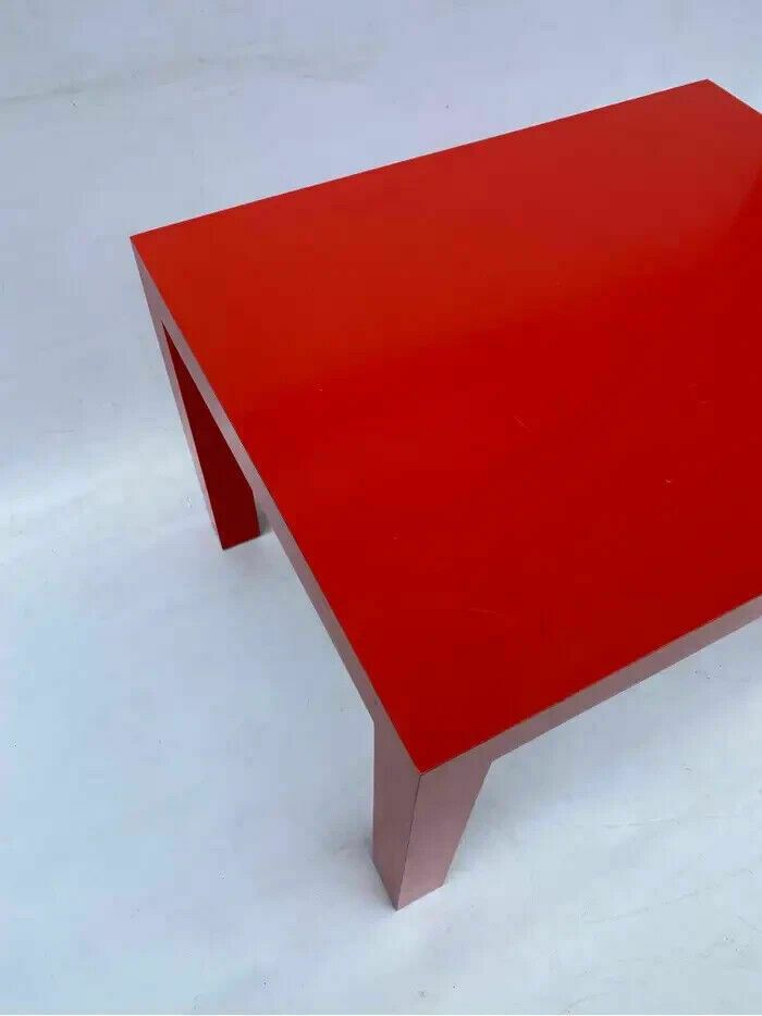 Furniture Milo Baughman For Thayer Coggin Formica Red Side Or Coffee Table 1960s Mid Century photo