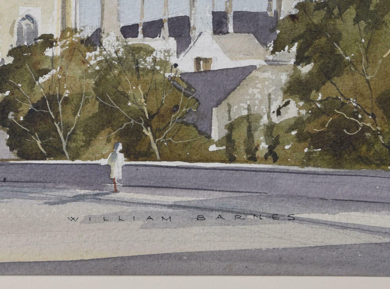 William Barnes Magdalen Tower, Oxford Watercolour By William Barnes photo Art