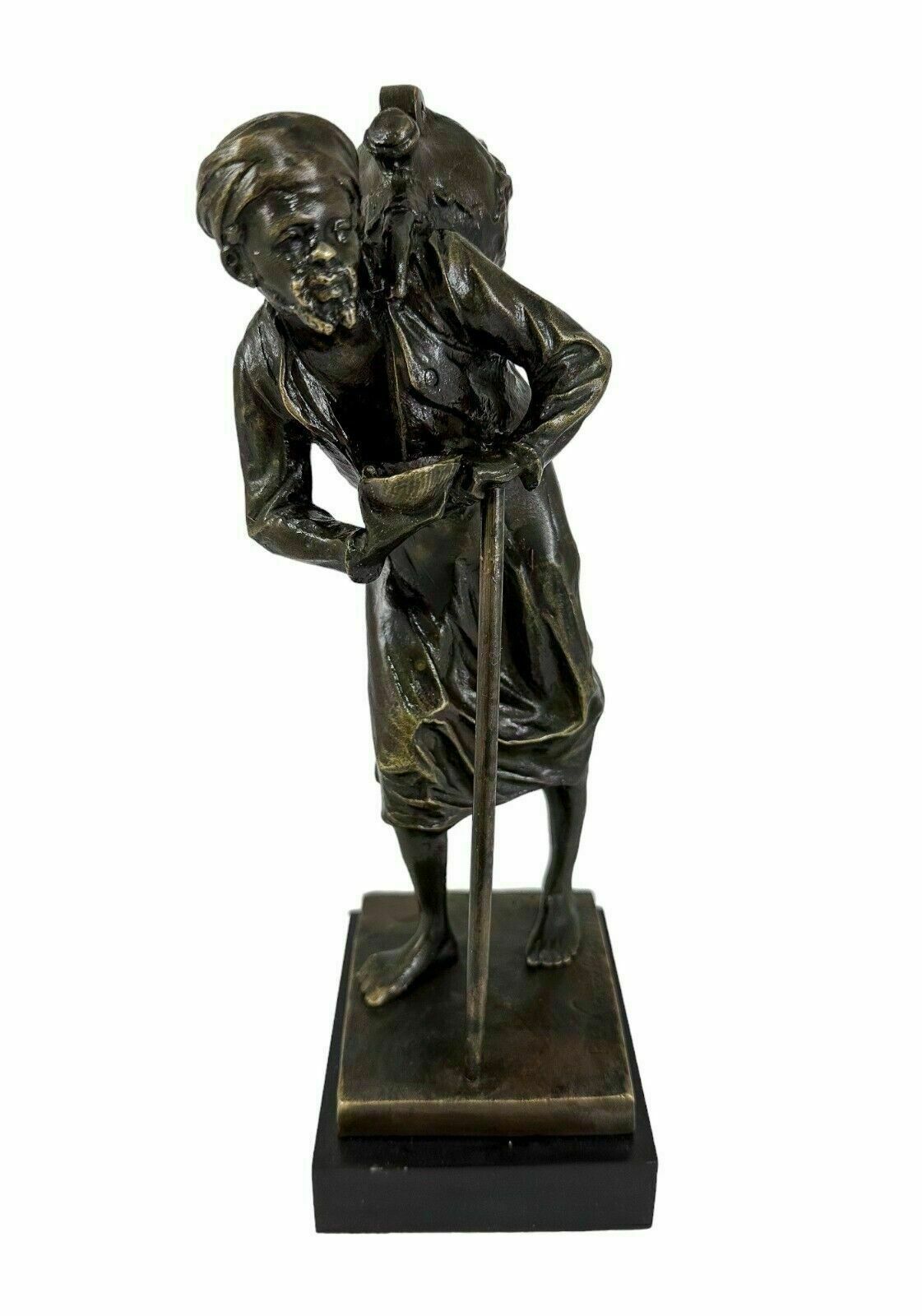 Paul Ludwig Kowalczewski Bronze Sculpture Arab Water Carrier  Braunlich Langlotz photo furniture