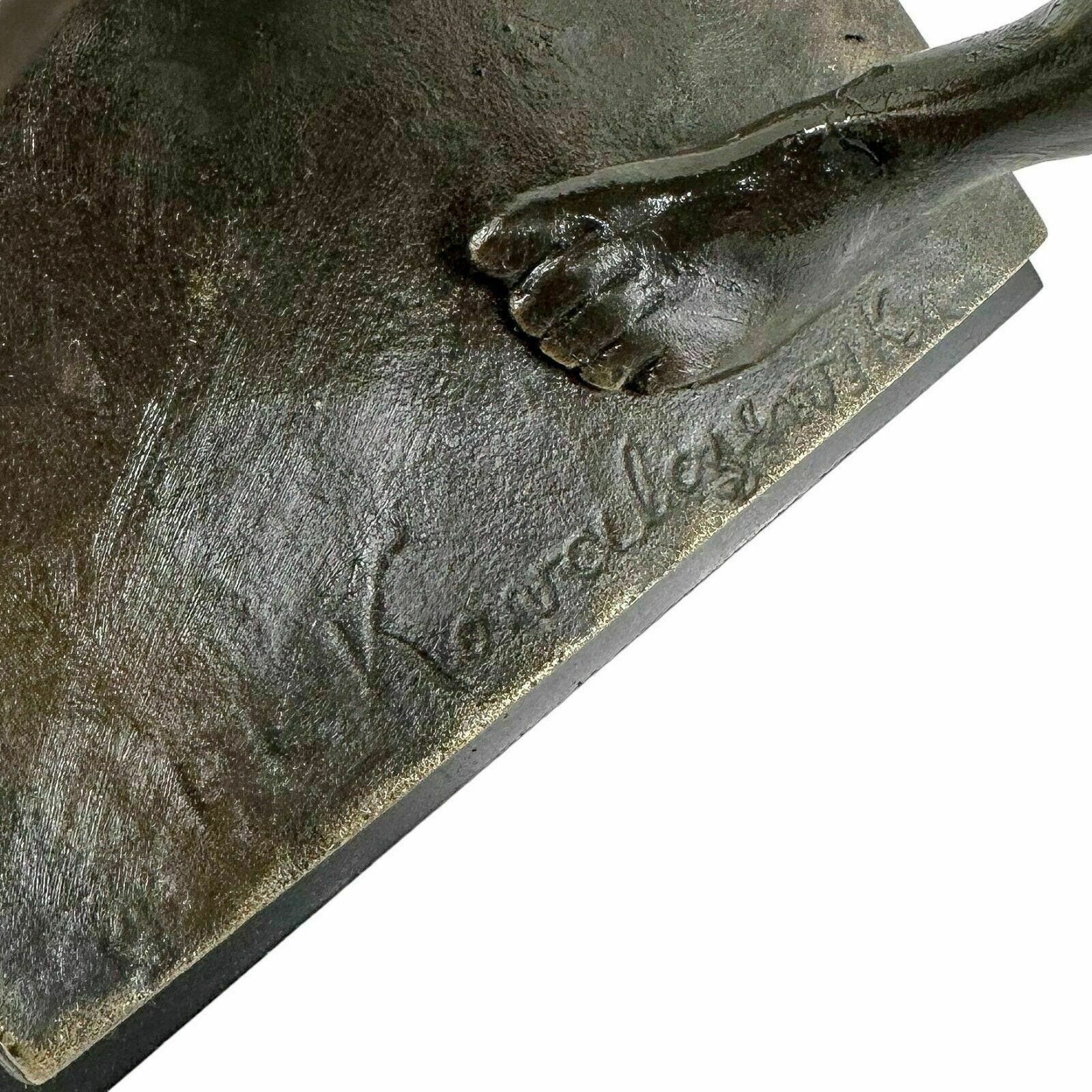 photo furniture Paul Ludwig Kowalczewski Bronze Sculpture Arab Water Carrier  Braunlich Langlotz