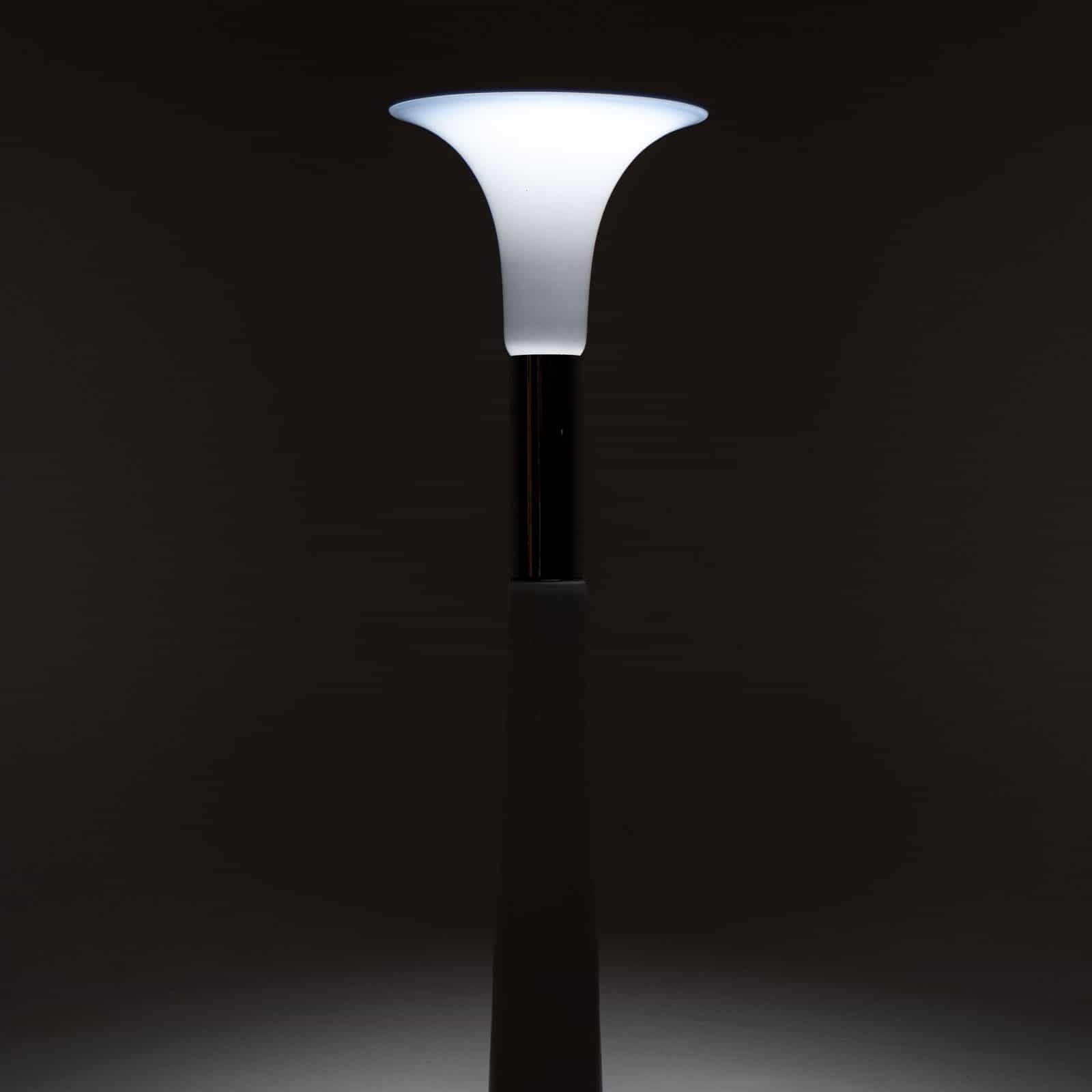 White Floor Lamp, Attr. Carlo Nason, Italy 1970s photo buy