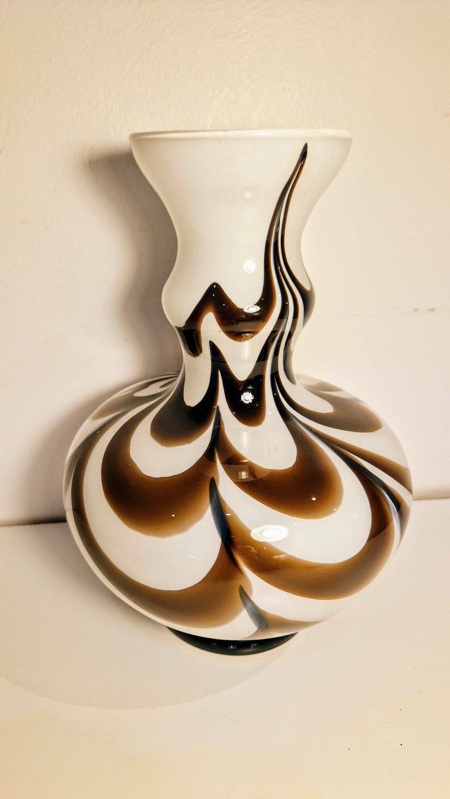 Vintage Murano Glass Vase By Carlo Moretti photo for sale