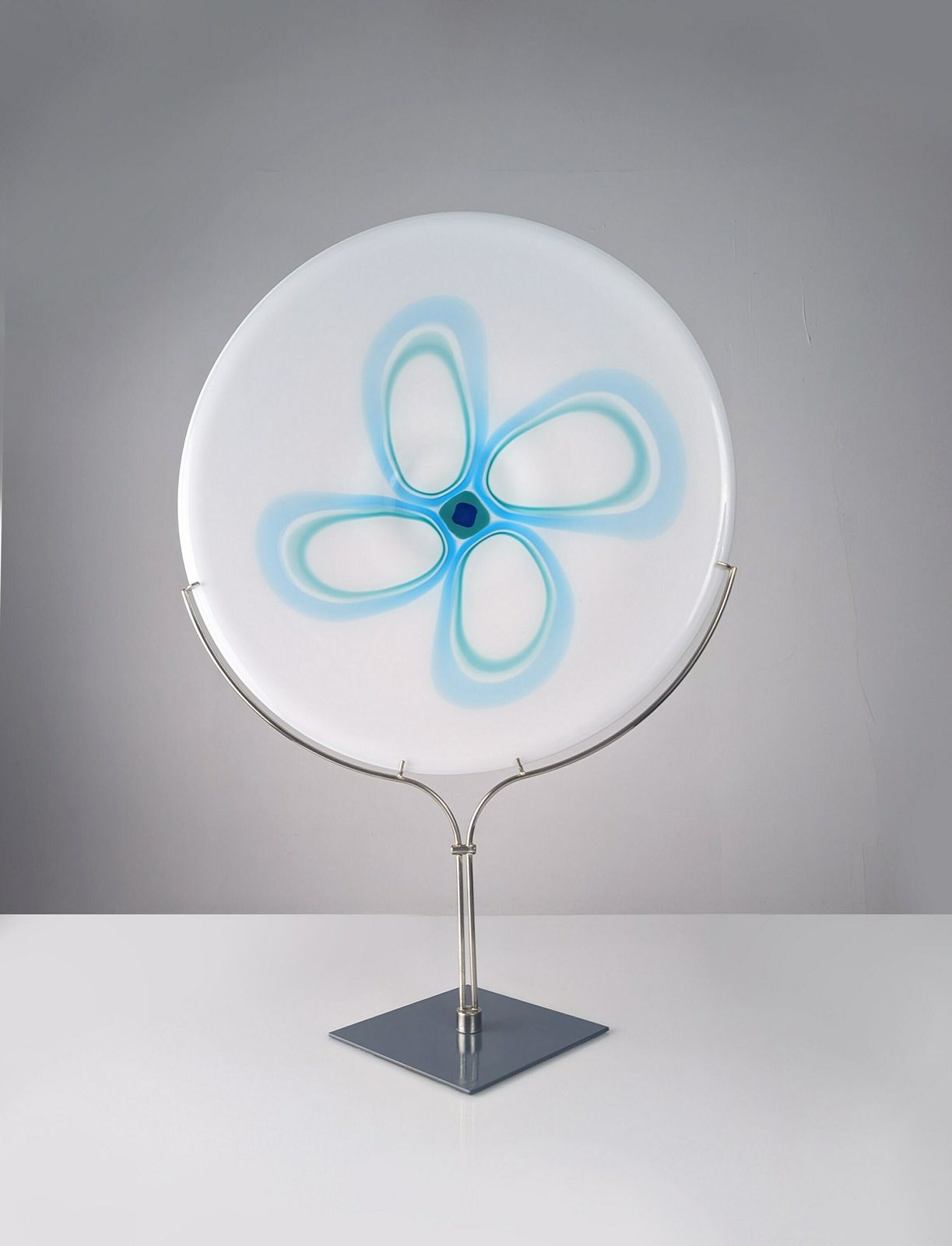 Tondo Glass Sculpture By Bruno Gambone For Veart 1970s photo furniture