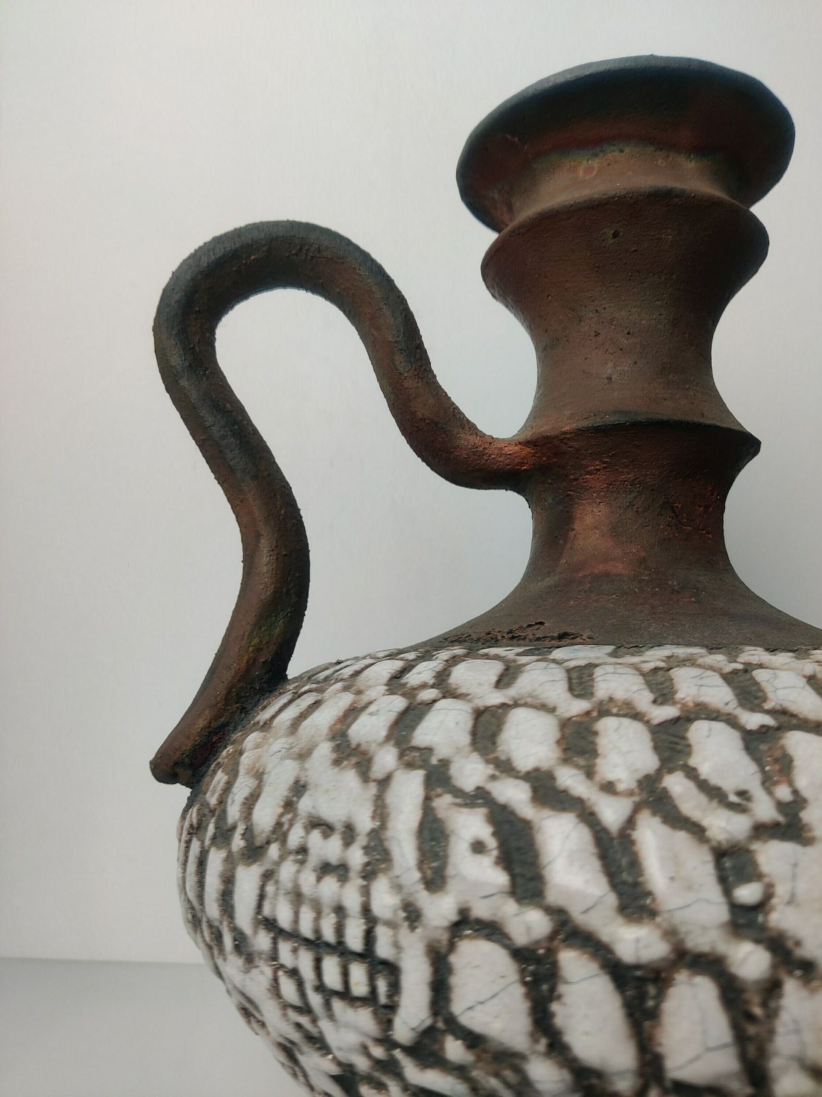 Large Pitcher Vase In Signed Signature Glazed Ceramics photo 313.0