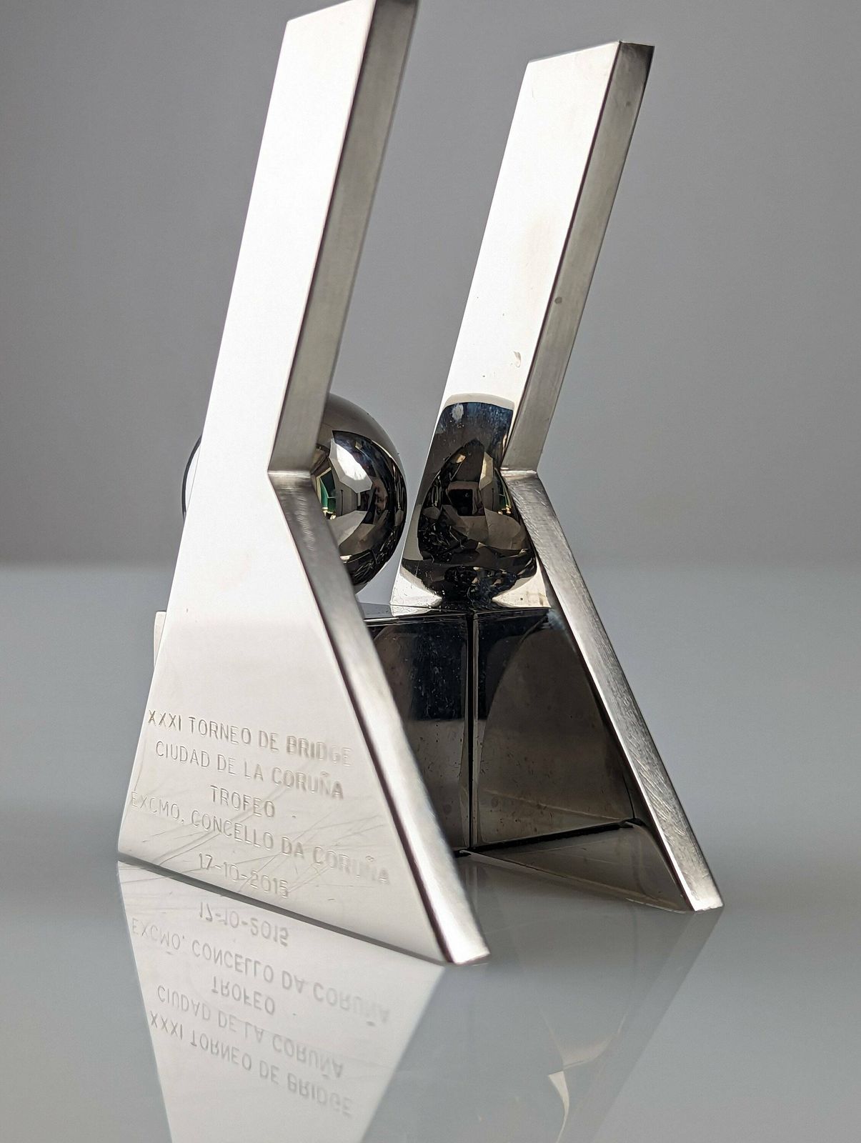 Sculpture Of Damian Garrido Bridge Trophy photo for sale