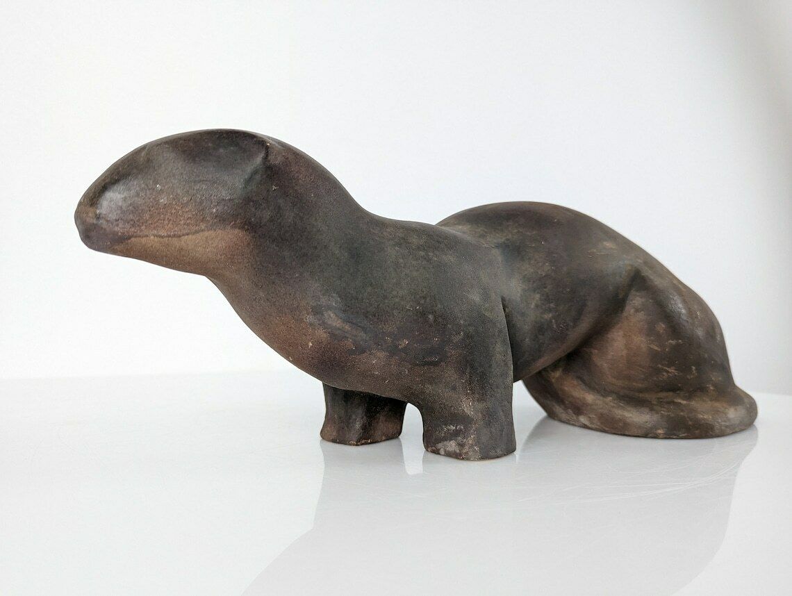 Animal Sculpture Of Otter By Elena Laverón