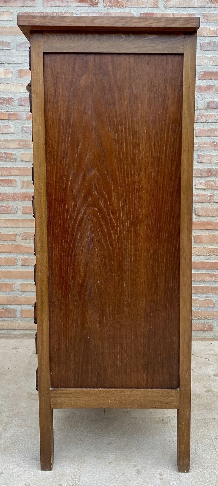 Tuscan Sifonier With Six Drawers, Spanish, Carved Pine, 20th Century photo Furniture