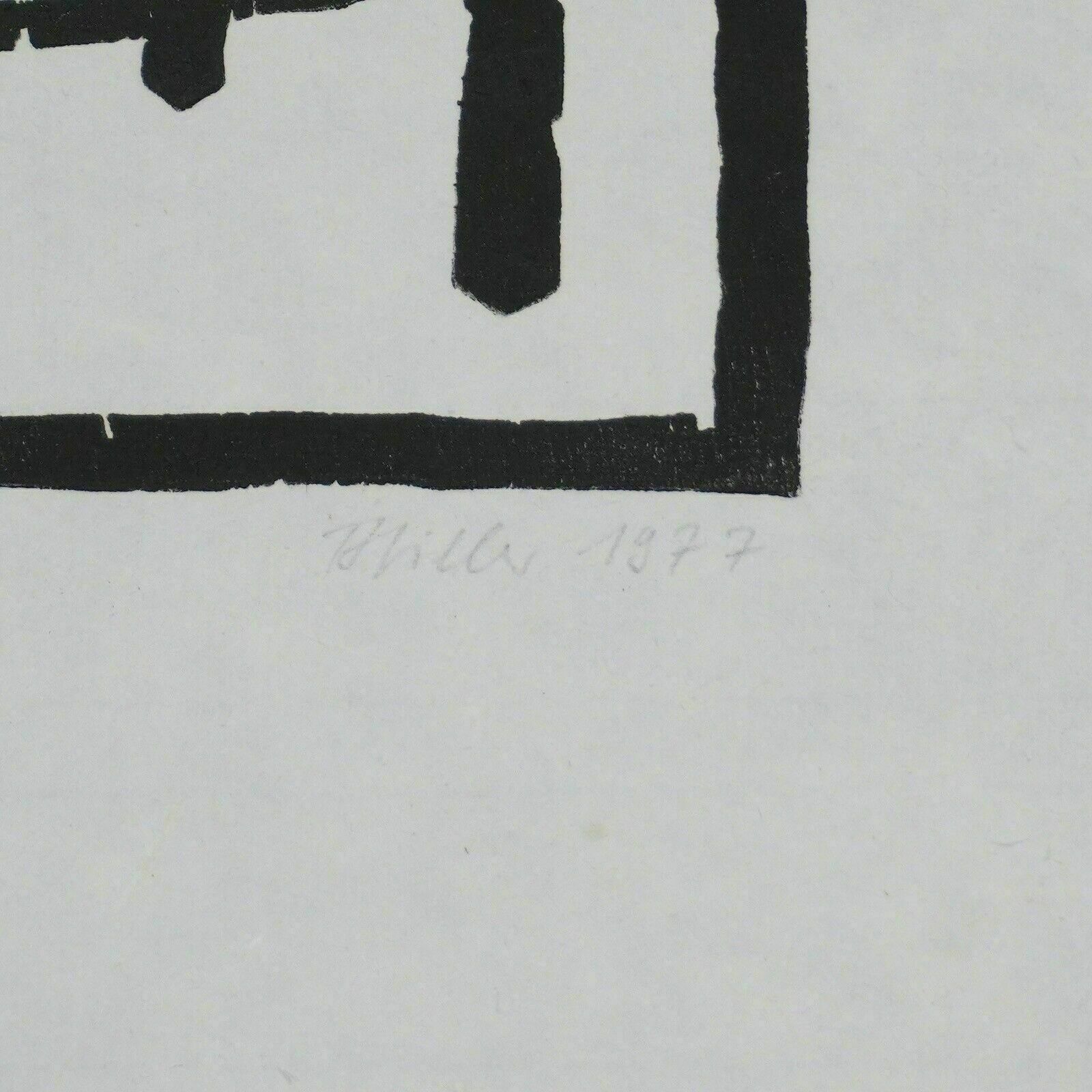 Günther Silent Woodcut Mental Sick Need Aid Ea1977 Pl.Abi photo 134.0