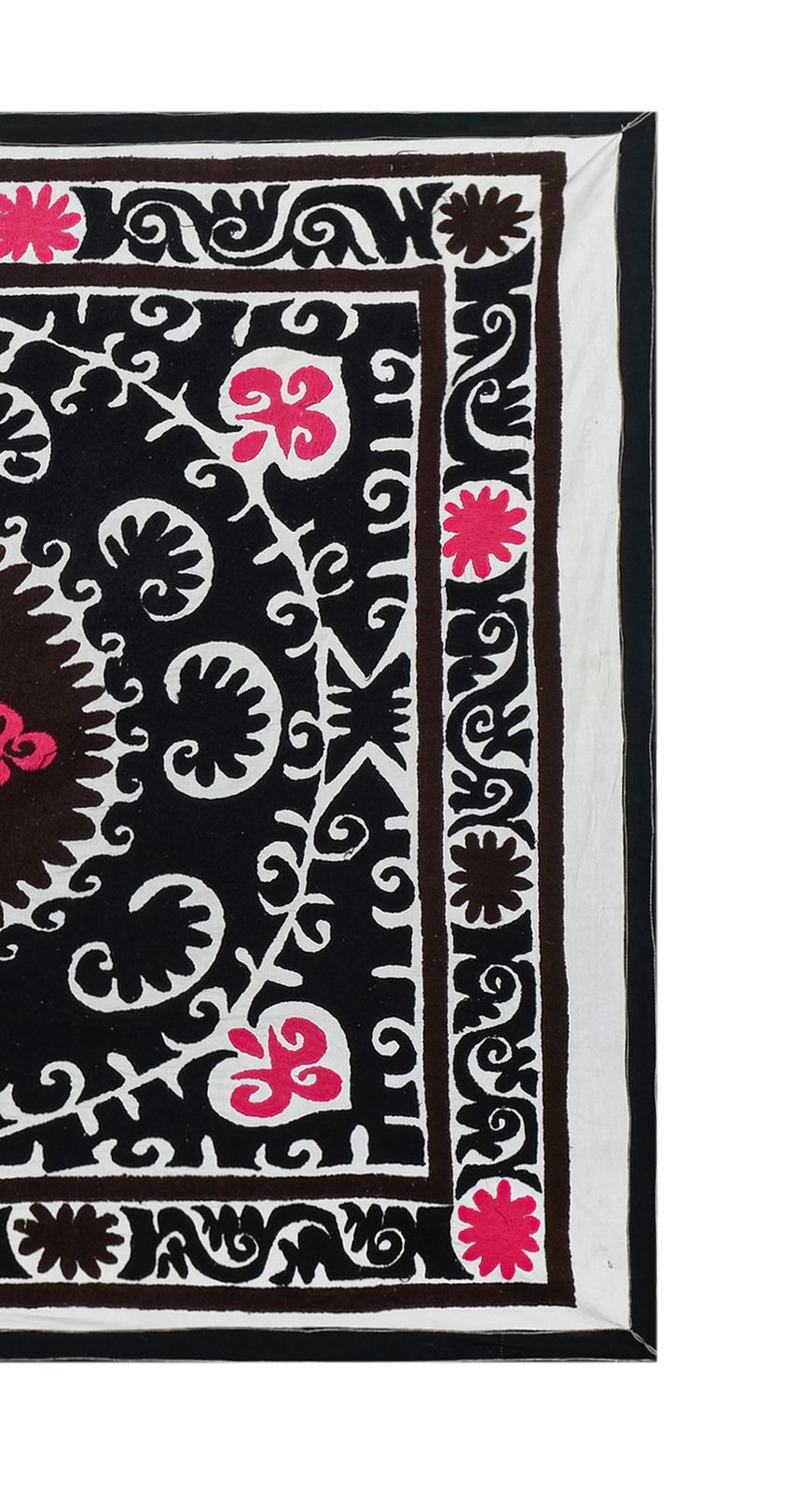 photo furniture Suzani , Black Suzani Wall Hanging Decor, Uzbek Textile Art From Samarkand 125 X 158
