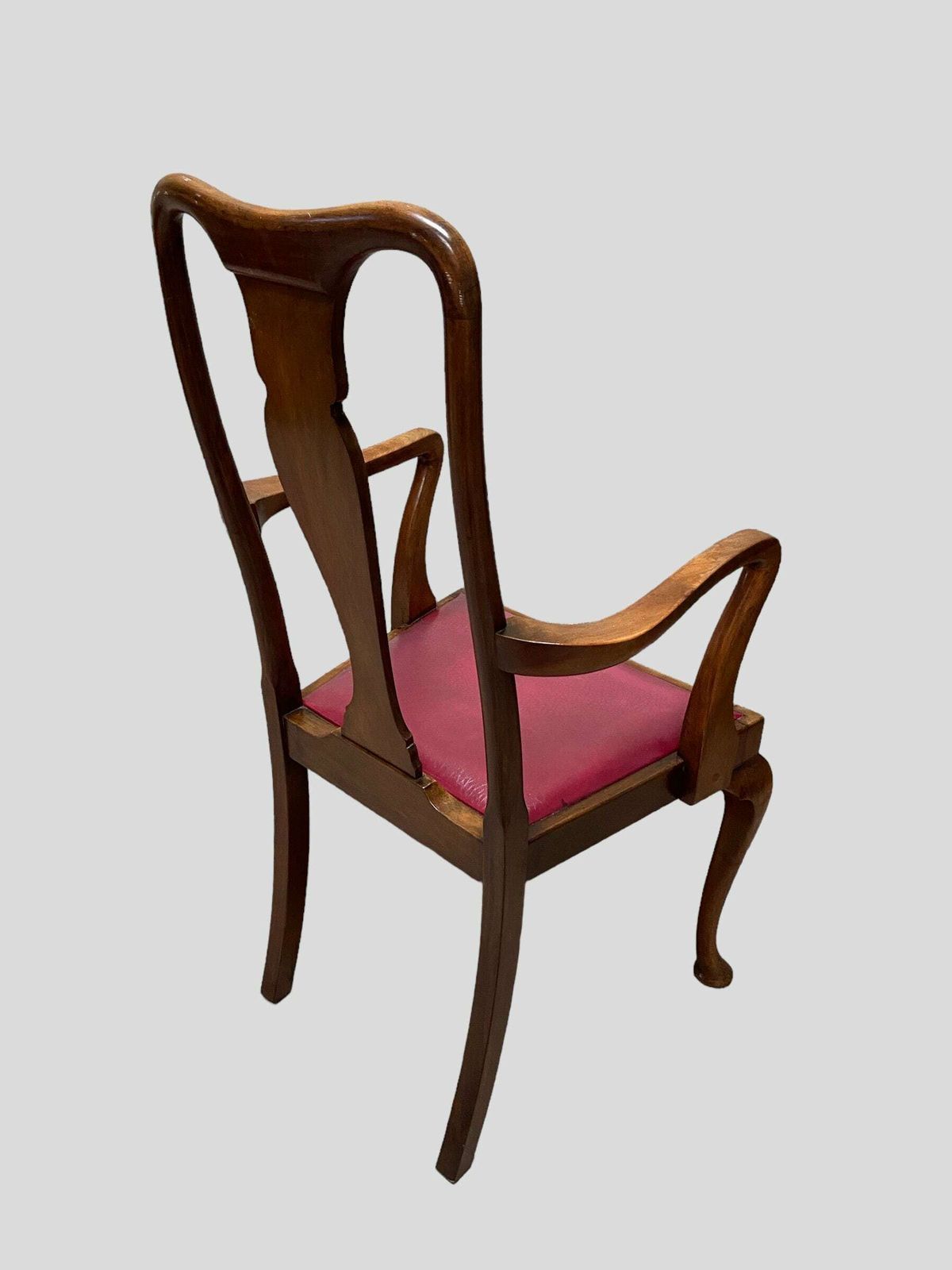 Antique Hickory Chair / Solid Mahogany Traditional Style Splat Back Dining Arm Chairs photo buy