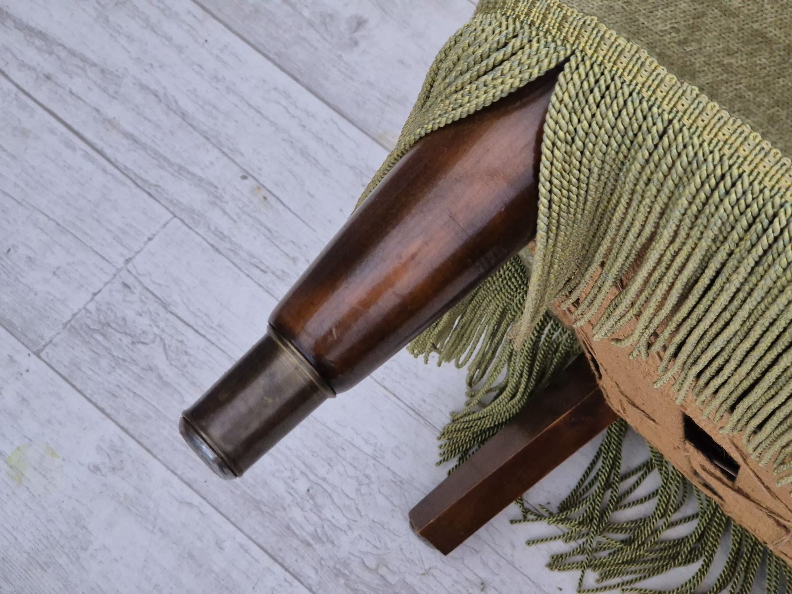 Furniture 1960s, Scandinavian Design, Armchair In Original Condition, Furniture Velour, Beech Wood Legs. photo