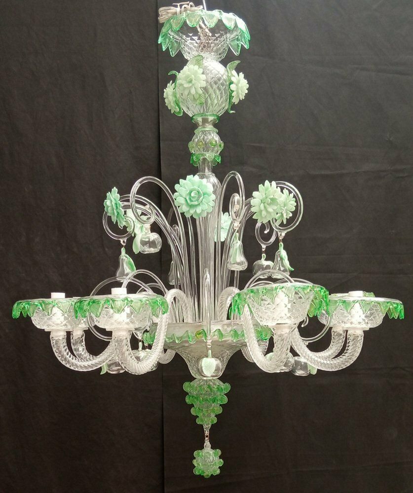 Vintage Murano Glass Chandelier, 1970s photo for sale