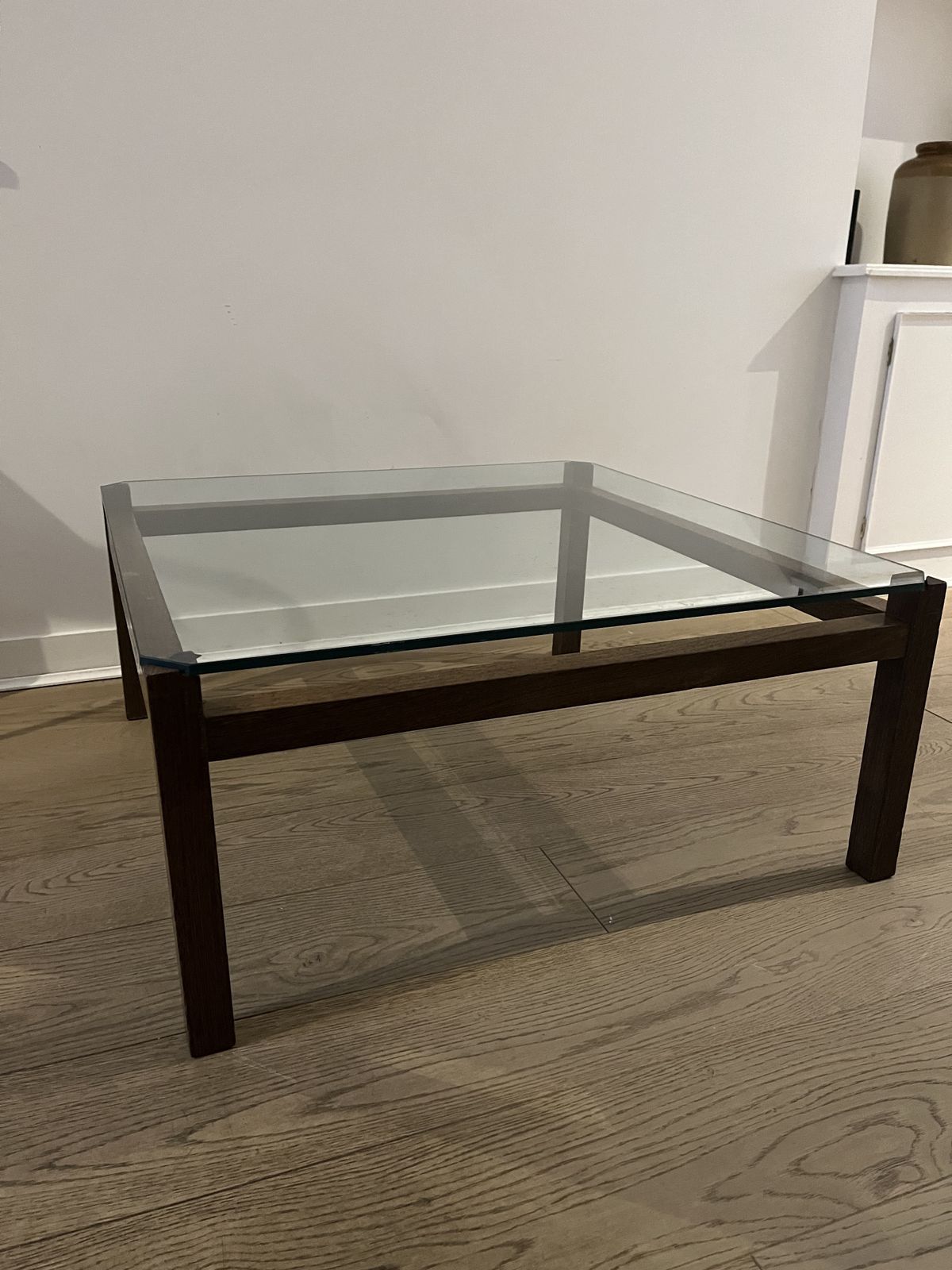 Wenge And Glass Coffee Table By Kho Liang Ie Liesbosch For Spectrum, 1950 photo vintage