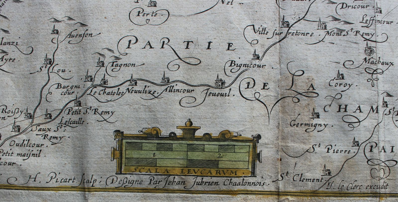 Carte Du Pais De Retelois Jean Le Clerc, Jean Jubrien C1620 photo Art