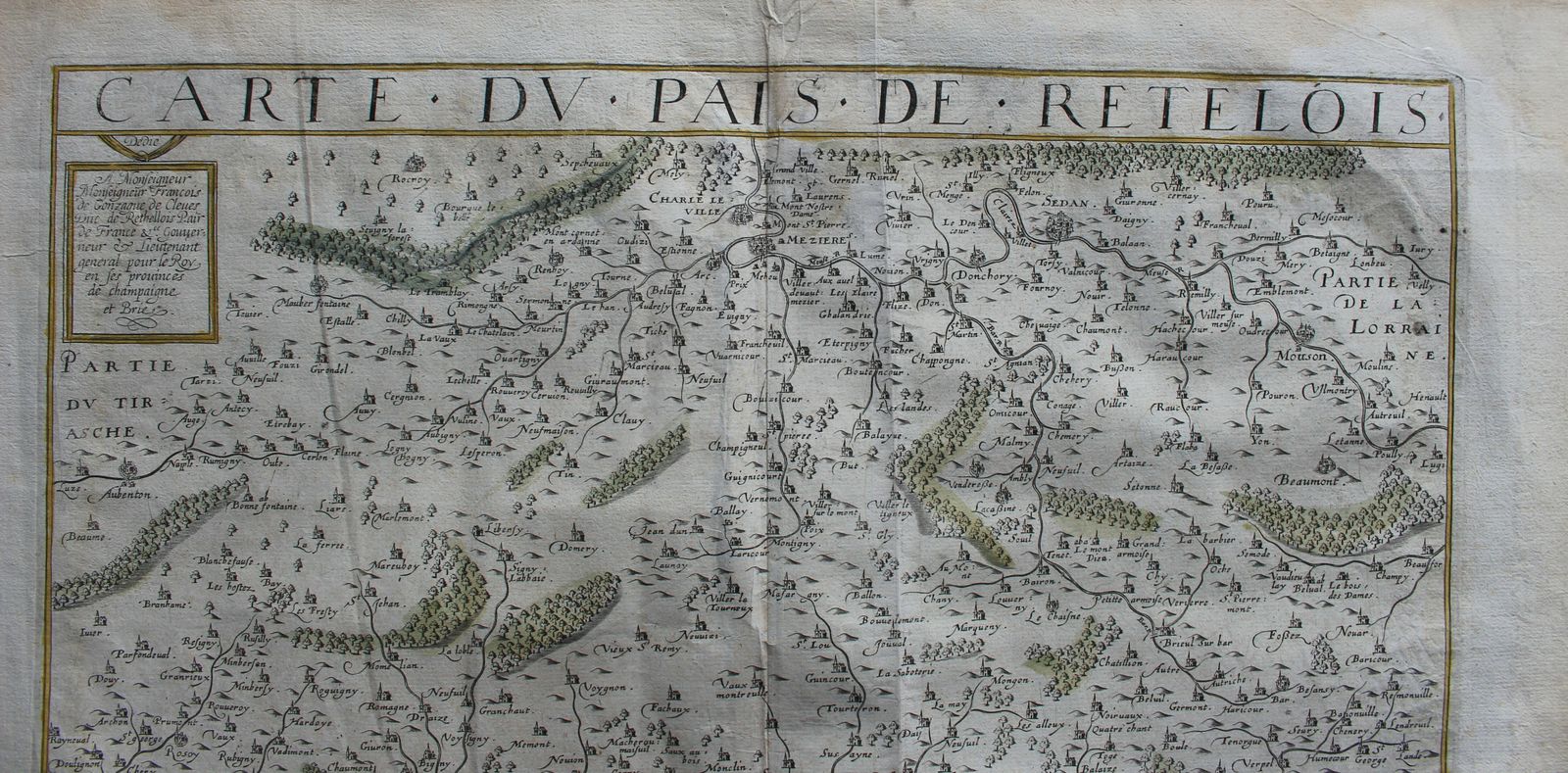 Carte Du Pais De Retelois Jean Le Clerc, Jean Jubrien C1620 photo 285.0