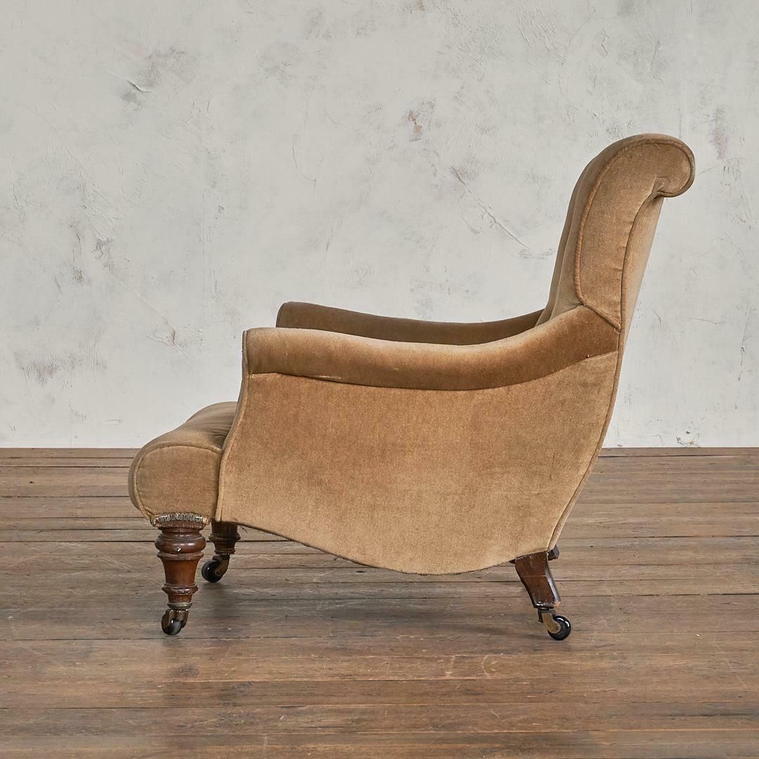 Antique Armchair In The Style Of Jas Shoolbred. photo for sale