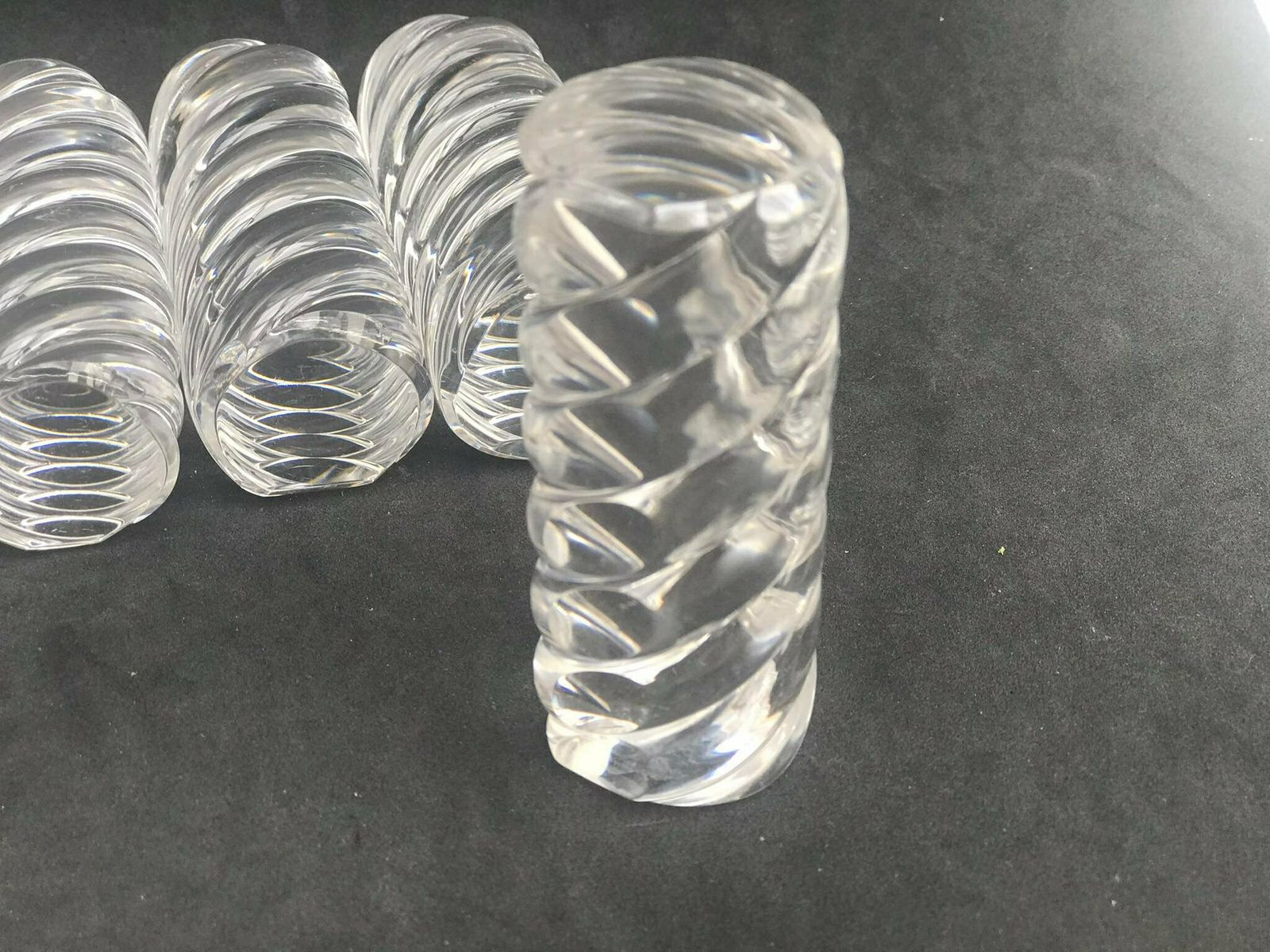 photo furniture Crystal Knife Rest Vintage Set Of 6 Mid Century Cutlery Rest Retro Table Knife Holders Festive Dinner Table Wedding Gift Table Decor