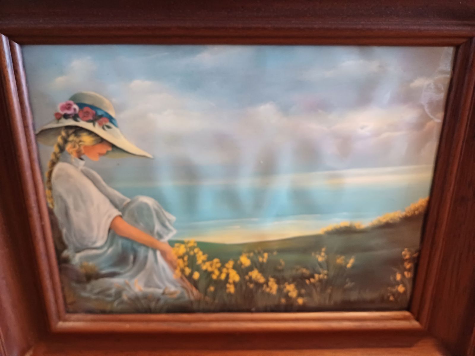 Pair Of Enameled Tole Paintings Signed: Romero photo buy