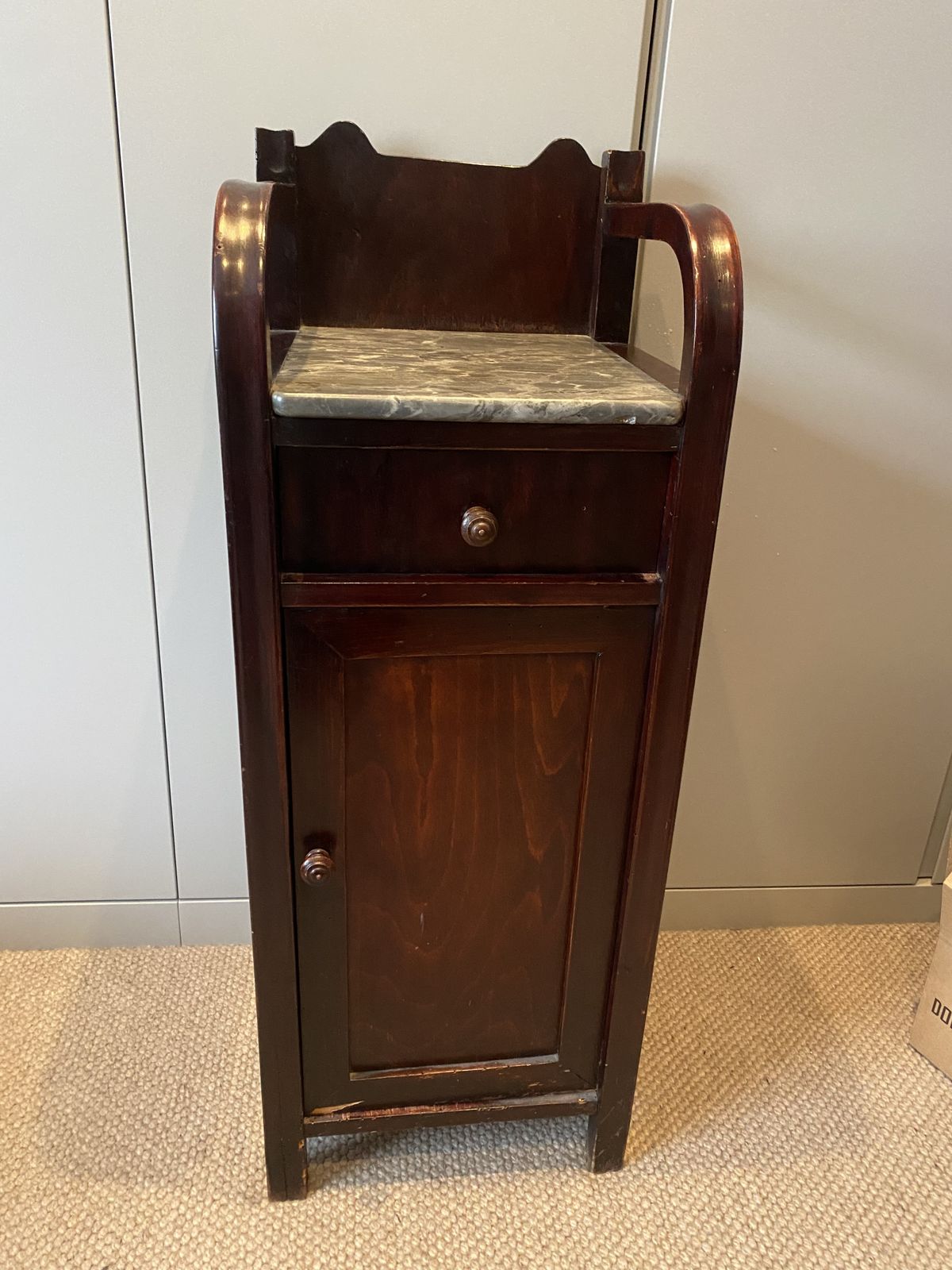 Antique Marble And Mahogany Washstand photo 400.0