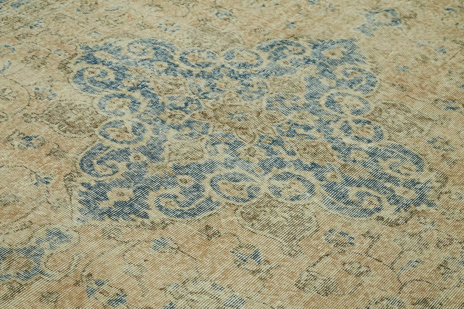 Handmade Anatolian Beige Turkish Vintage Area Rug 207 Cm X 310 Cm photo 800.0