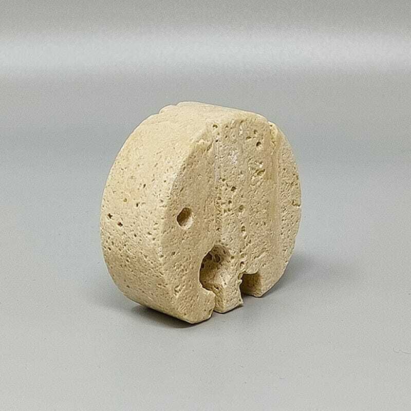 1970s Original Travertine Elephant Sculpture By Enzo Mari For F.Lli Mannelli photo 197.0