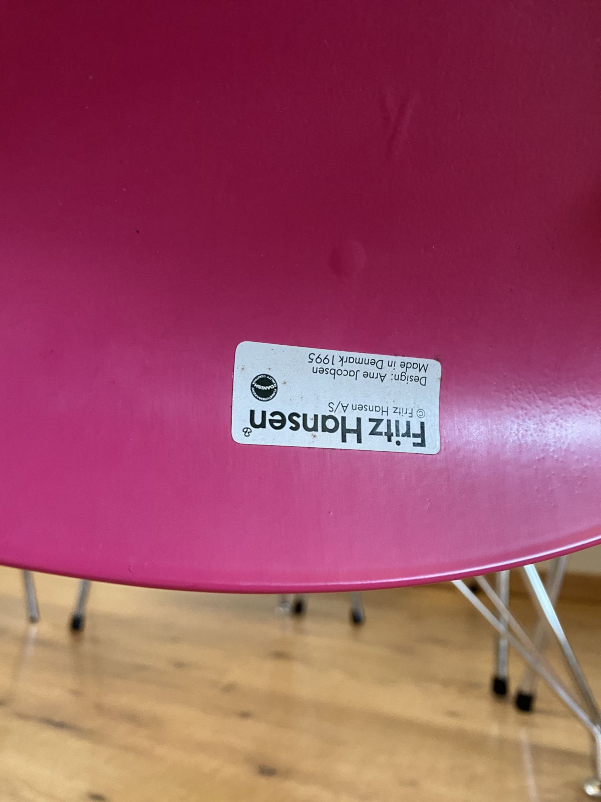 Glad Top Table And Fritz Hansen Series 7 Chairs photo for sale