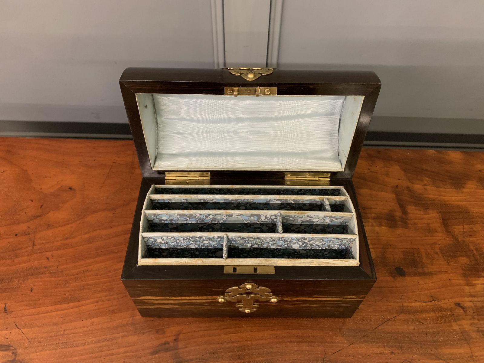 Furniture Victorian Coromandel Stationary Casket photo