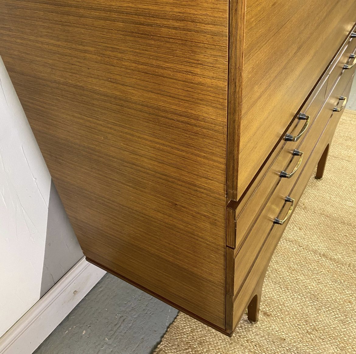 Mid Century Meredew Furniture Bureau Bookcase Teak Desk photo for sale
