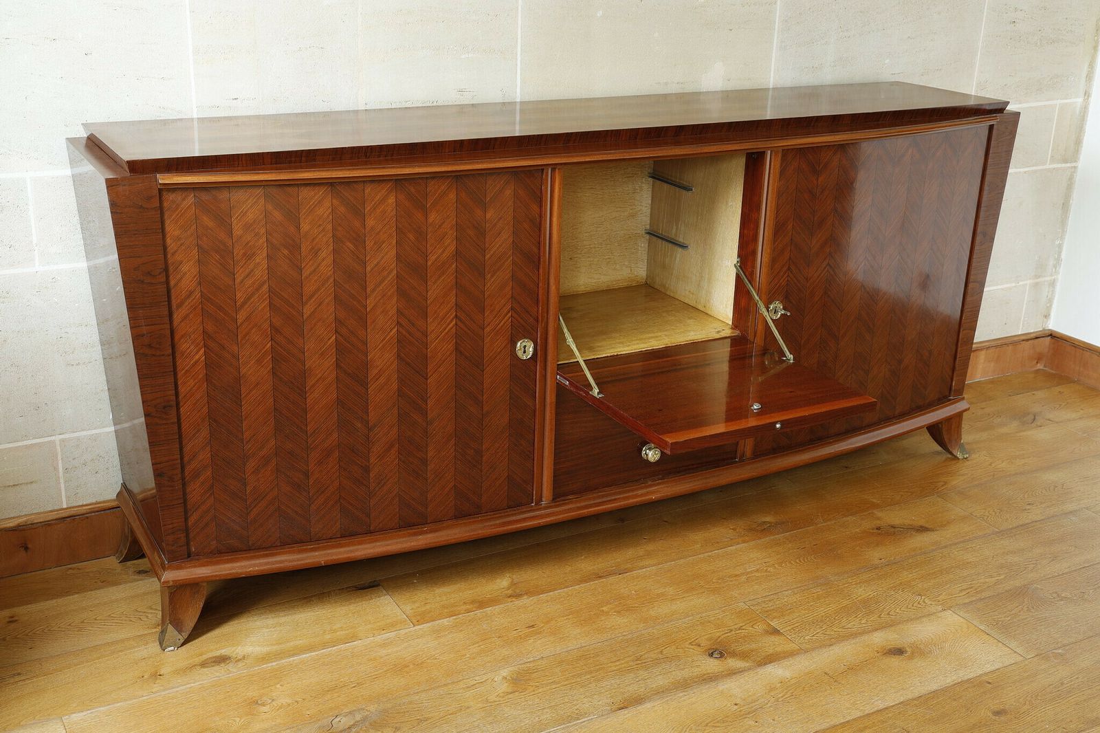 Art Déco Style Buffet In The Taste Of Jules Leleu photo vintage