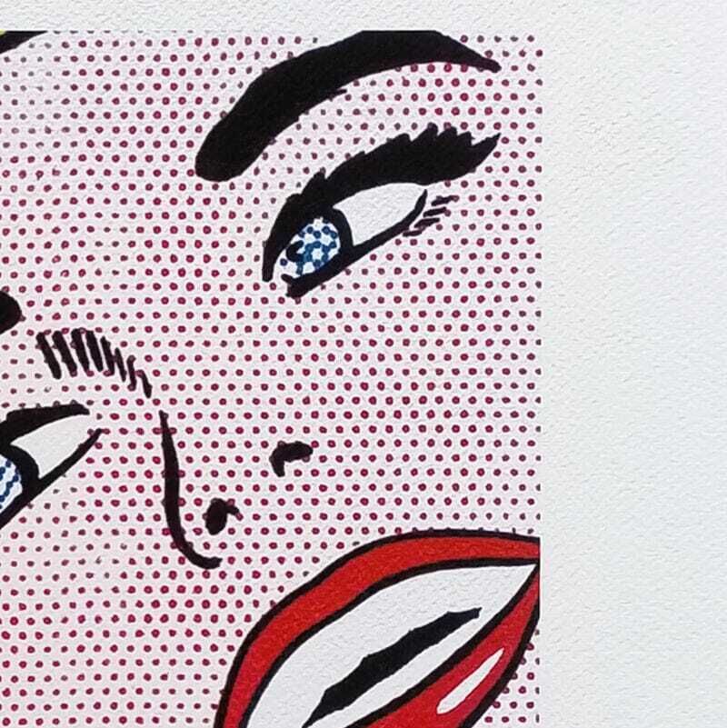 1980s Original Stunning Roy Lichtenstein "Smile Girl" Limited Edition Lithograph photo Art