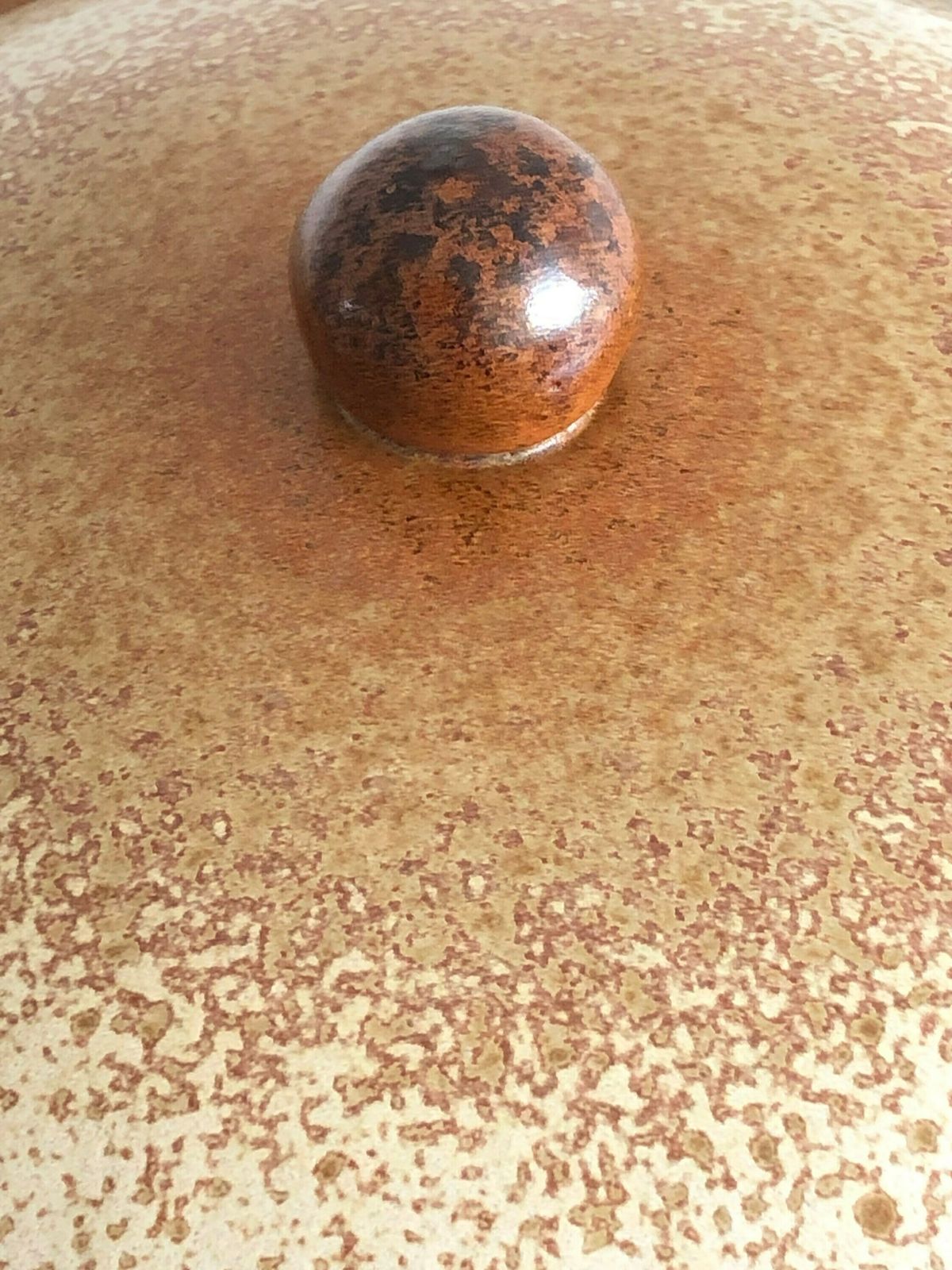 Danish Mid Century Modern Large Original Gunni Nordstrøm Fine Art Ceramic Studio Bowl With Jar In Gorgeous Nuanced Brown And Beige Glaze photo Home Decor