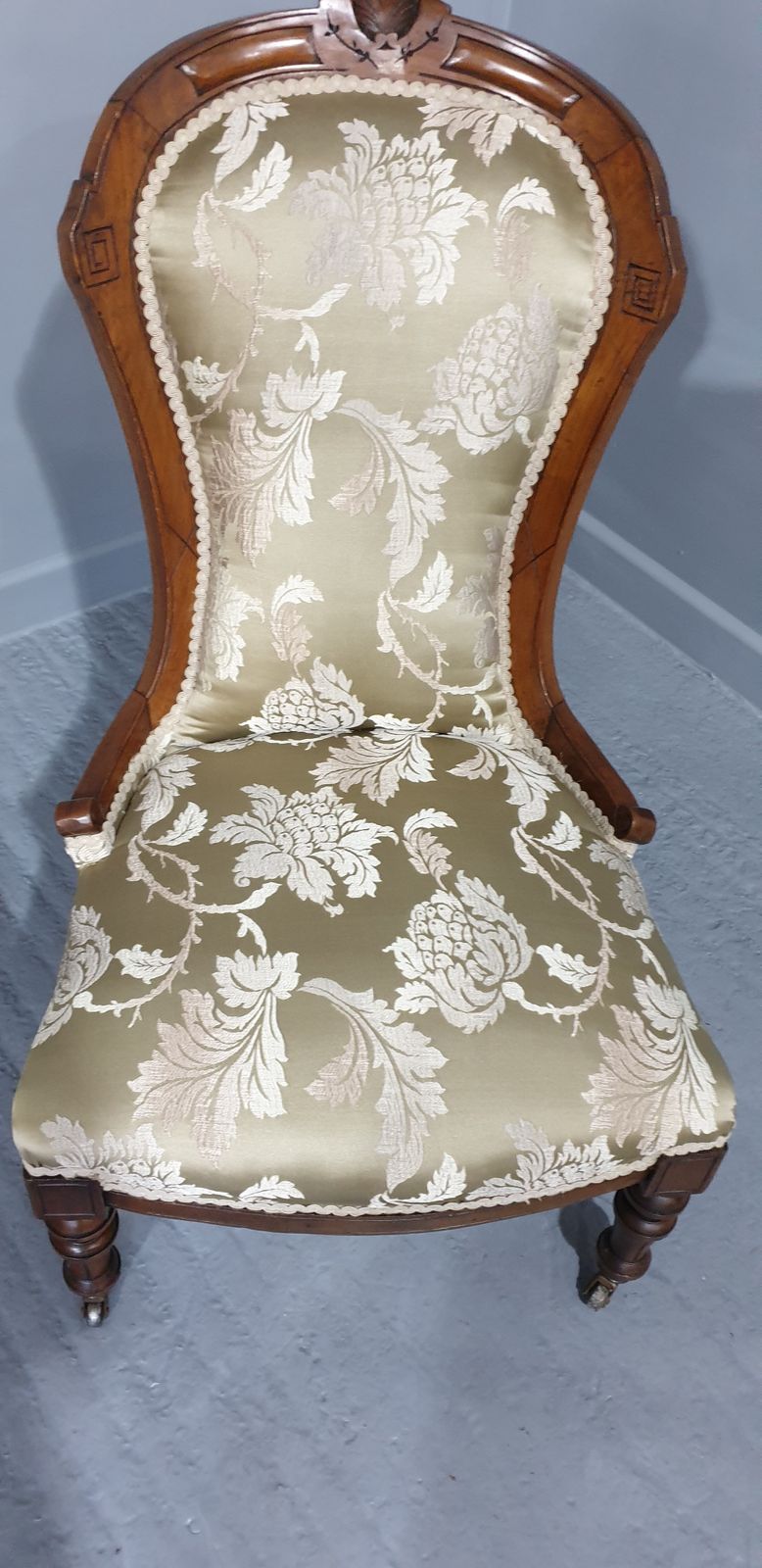 Pretty Bouoir Chair, 1800s, Walnut photo furniture