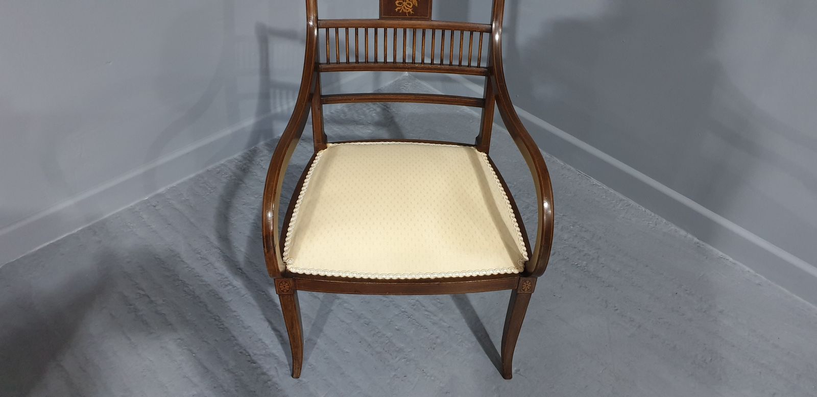 Lovely Inlaid Chair, 1900s, Mahogany photo for sale