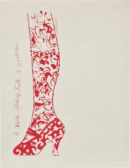 Andy Warhol A Whole Stocking Full Of Good Wishes, 1956