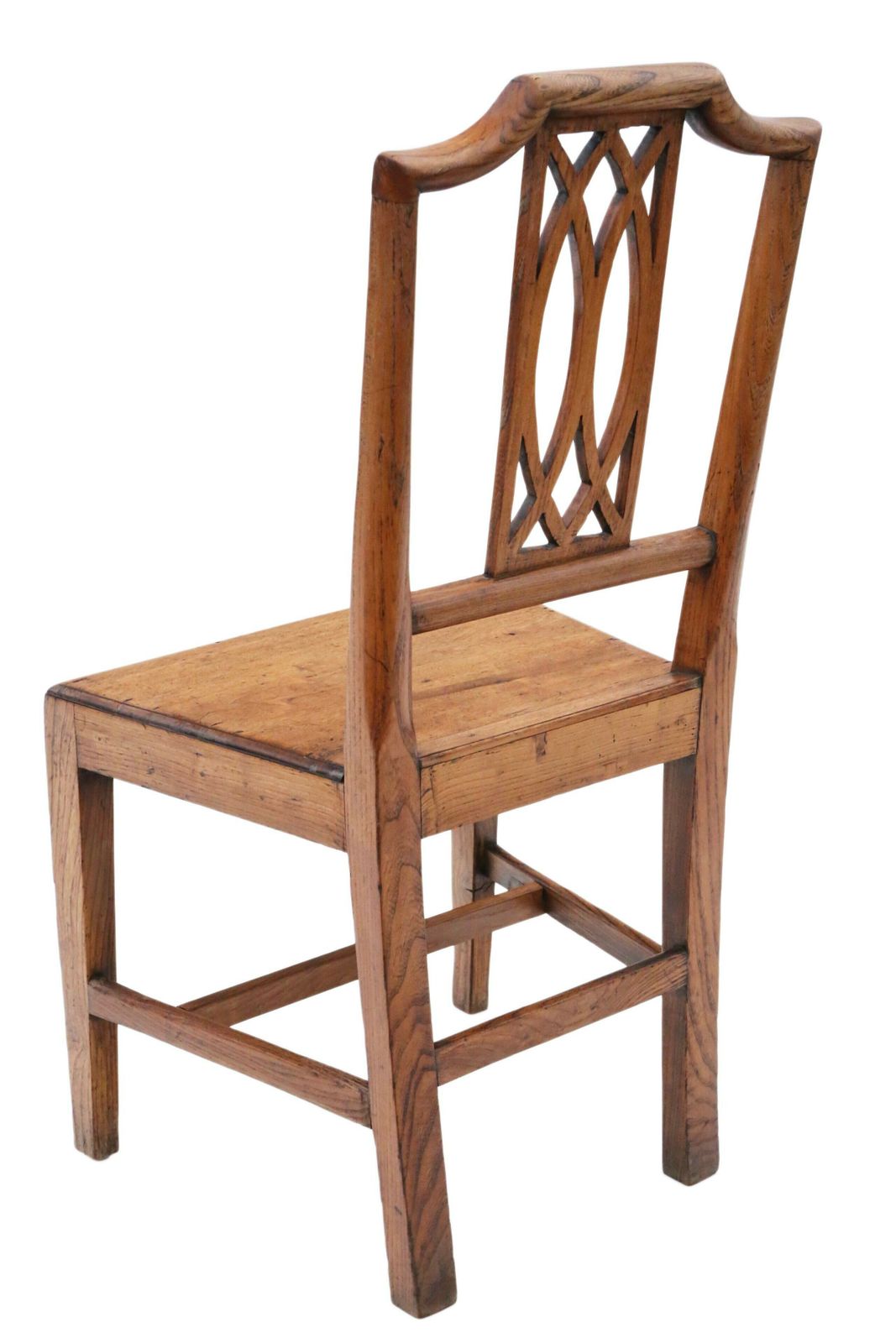 19th Century Elm Kitchen Dining Chairs: Set Of 6 (5+1), Antique Quality photo vinterior