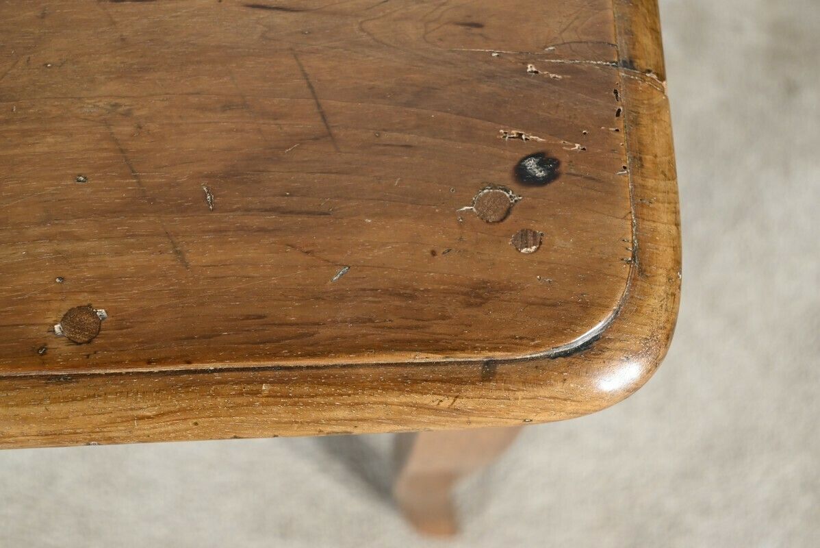Walnut And Cherry Office Table, Louis XV Style – Early 19th Century photo vintage