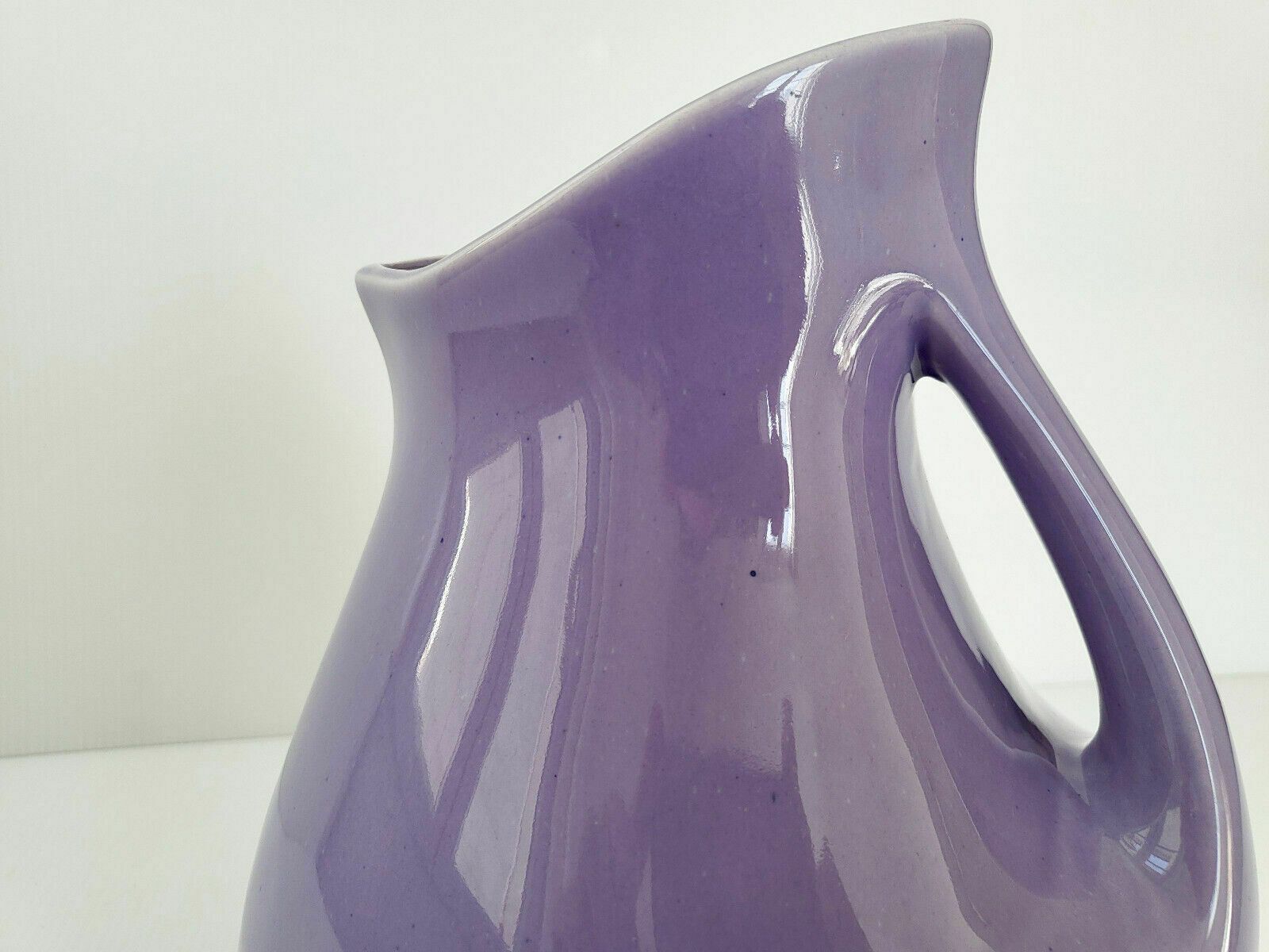 Superbe Vase Vintage 1960 Ceramique Parme Rose 60s 1960s Retro Annees 60 Signé photo vinterior