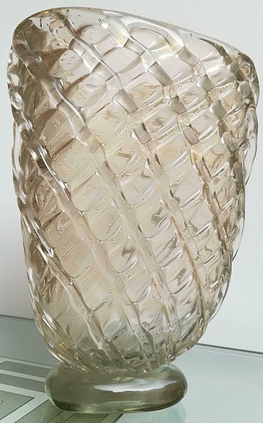 Vase Barovier & Toso   Murano Glass, 1940   Venice   Made In Italy photo for sale