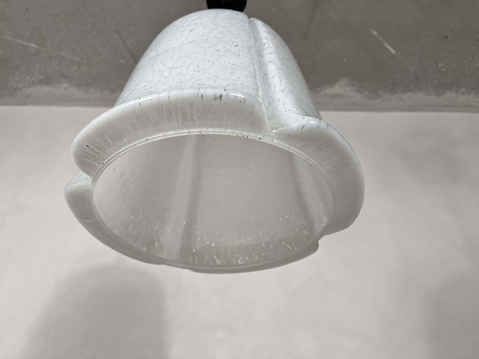 Midcentury Glass Pendant Lamp By Glashütte Limburg, 1960s photo for sale