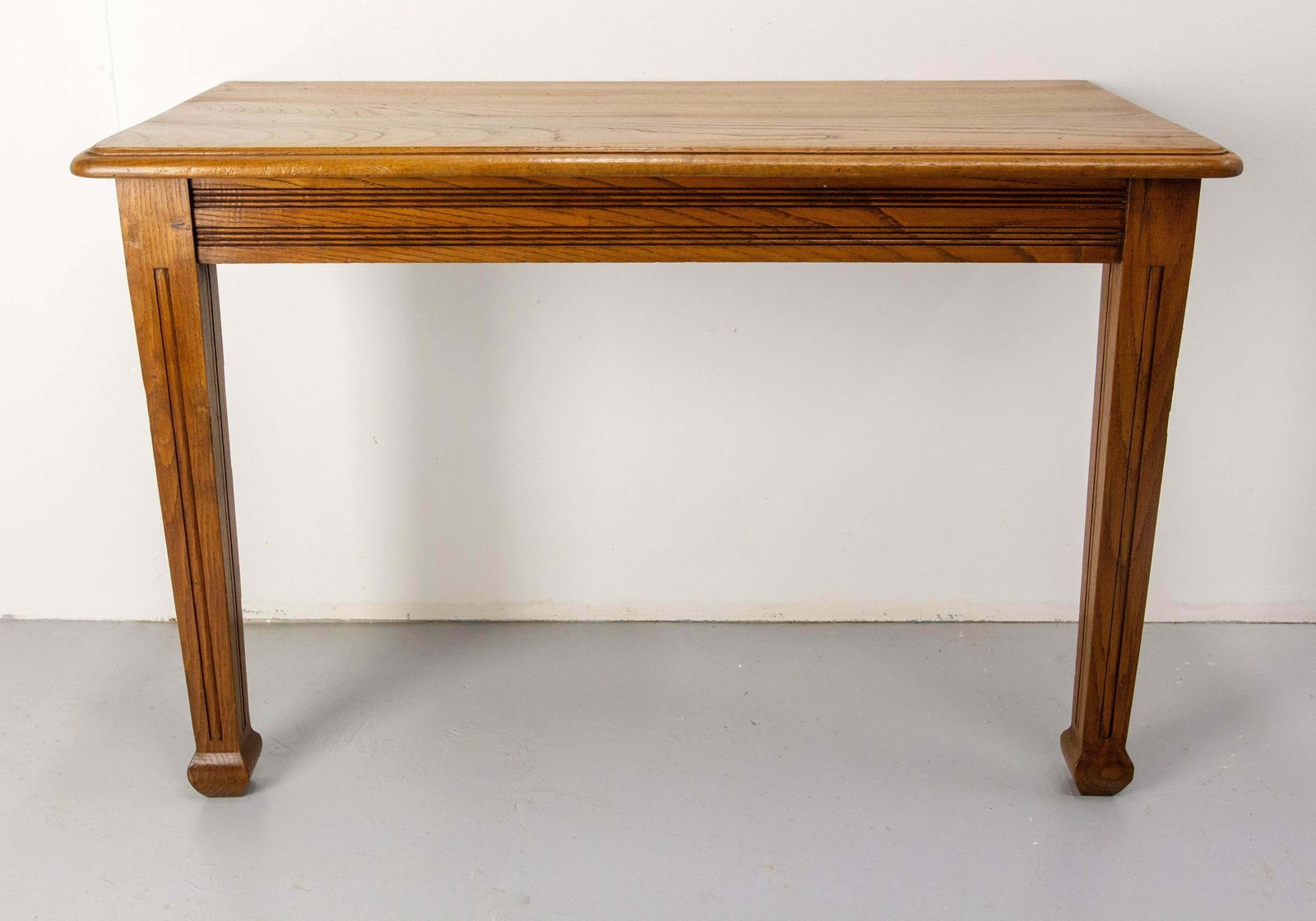 Antique French Oak Wall Mounted Console Art Deco Circa 1940 photo furniture