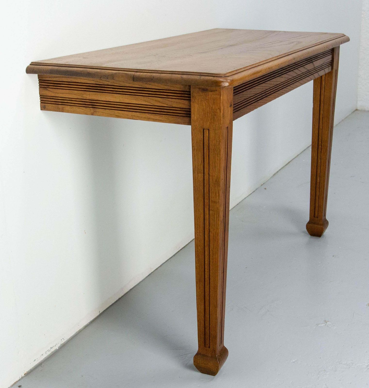 Antique French Oak Wall Mounted Console Art Deco Circa 1940 photo 890.0