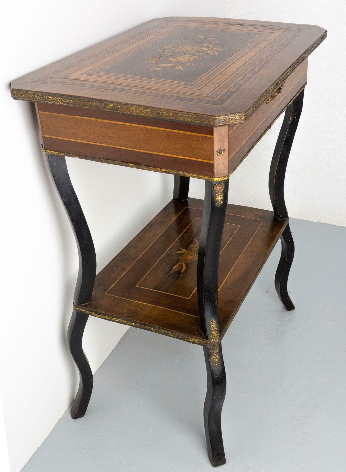 Antique French Oak Wall Mounted Console Art Deco Circa 1940 photo 676.0