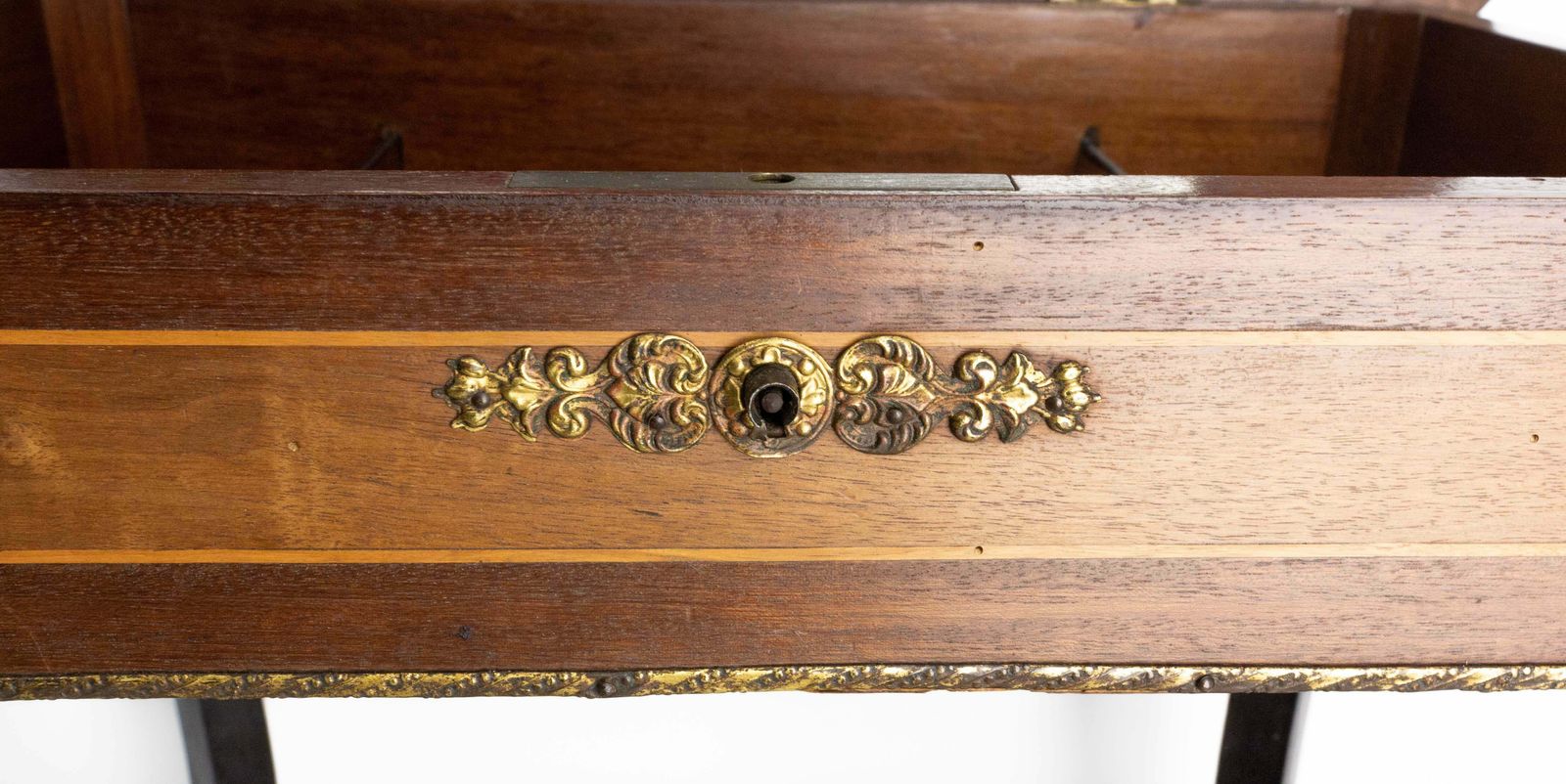 676.0 Antique French Oak Wall Mounted Console Art Deco Circa 1940 photo