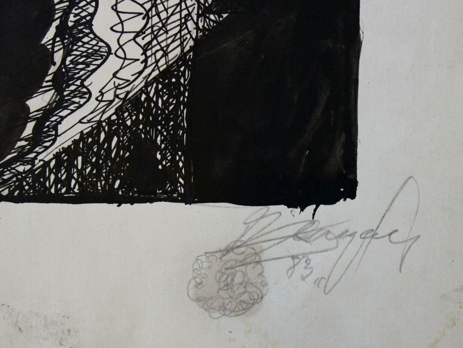Dzidra Ezergaile Landscape. 1983, Paper, Ink, 27x19 Cm 1983 photo furniture