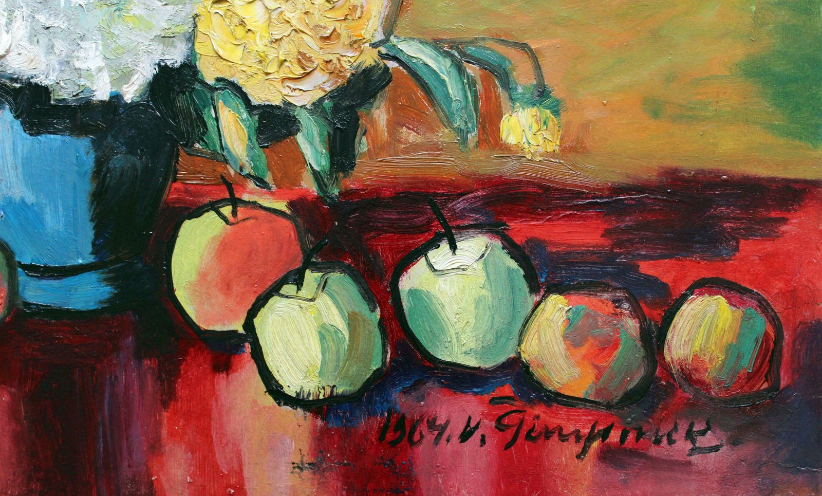 Wilhelms Girupnieks Still Life. 1964. Oil On Cardboard, photo furniture